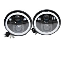 Світлодіодні фари для ваз 2103 2106 bmw E30 E34 5.75 дюймів кругла LED Headlight комплект 2 шт (L2106-5.75D)