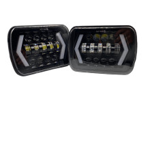Фари led 5X7 дюйма 75W ближній дальній та поворот Jeep Ваз Nissan Land Rover 20 7 14см 12 24V (lJLS5938)