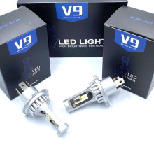 Автомобільні світлодіодні лампи V9 із цоколем H4 (V9H4)