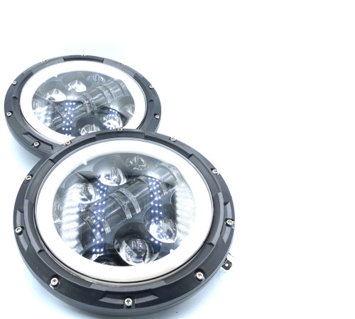 Фара LED 80W ближній дальній ходові вогні 7 дюймів для ваз 2101 2121 Газ 53 Камаз Уаз Зіл Маз (Led I)
