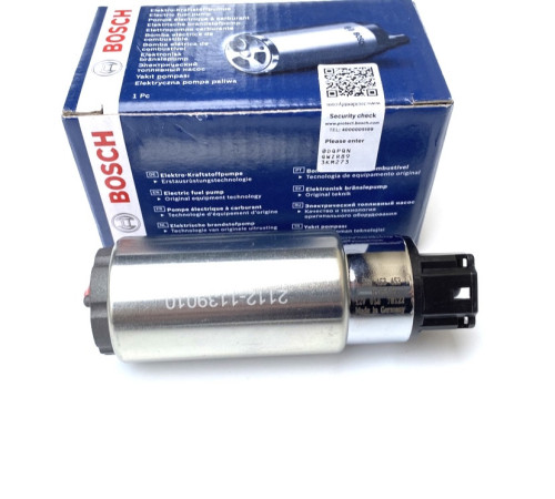 Насос паливний електробензонасос Bosch для ваз 2108 2109 2113 2114 2115 1117 1118 1119 2170 2172 (0580453453)